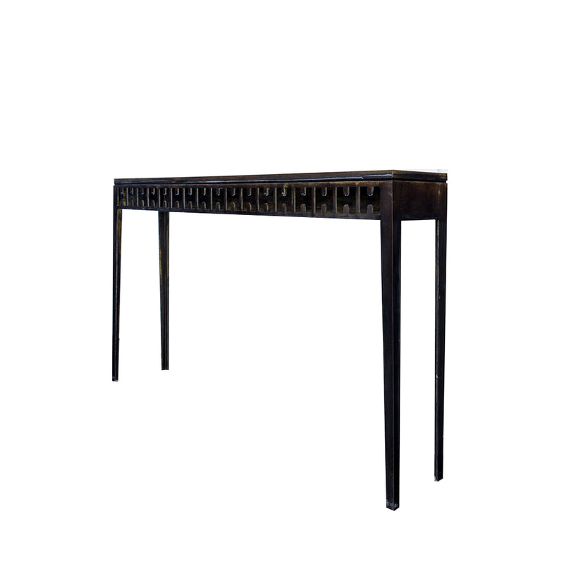 Spyder Console Table - Solid Aged Brass | By Artifex