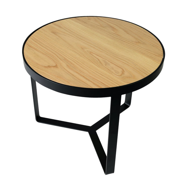 Iroko Side Table - Timber Top | By Artifex