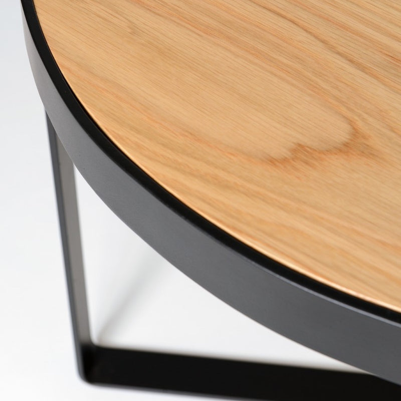 Iroko Side Table - Timber Top | By Artifex