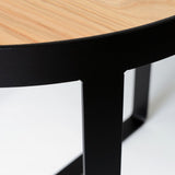 Iroko Side Table - Timber Top | By Artifex